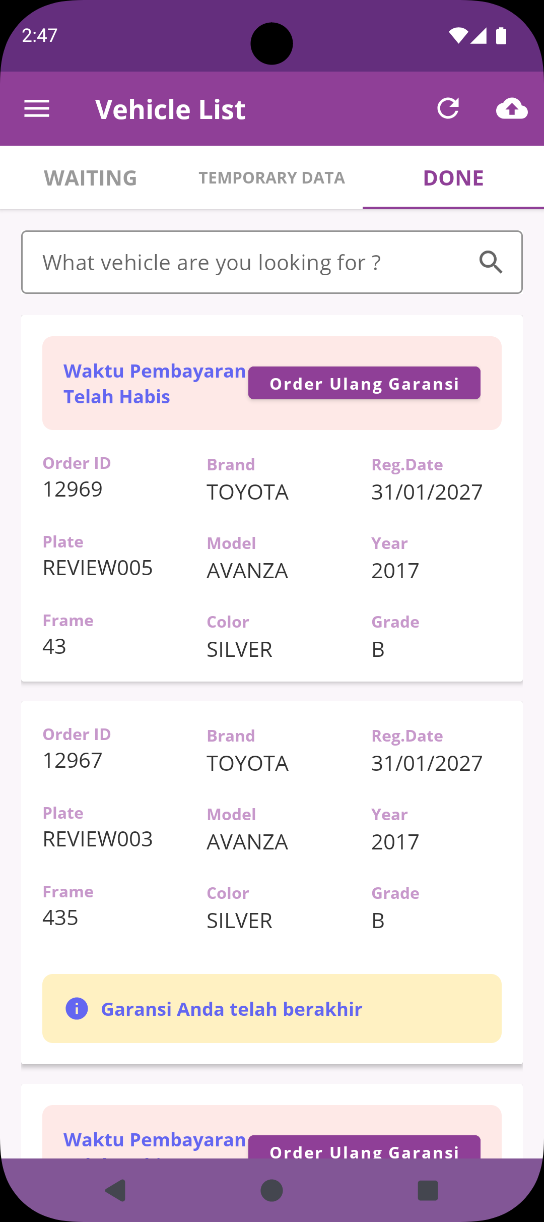 Astra Car Valuation screenshot 3