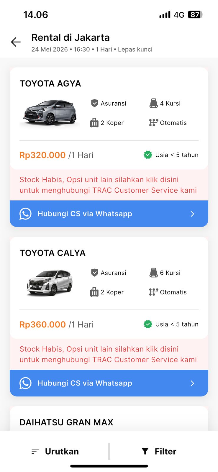 TRAC screenshot 2